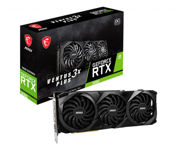 MSI GeForce RTX 3080 VENTUS 3X PLUS OC LHR 10GB GDDR6X - 687772 - zdjęcie